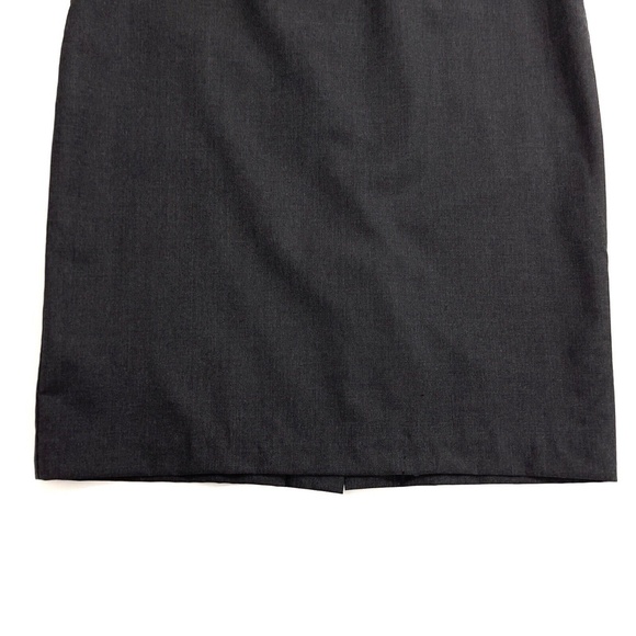Morgane Le Fay Women’s Size Large Dark Grey 100% Wool Made in USA Pencil Skirt - Picture 3 of 12